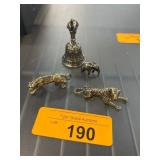 Metal Figures and Decorative Bell