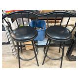 Black Metal Bar Stools