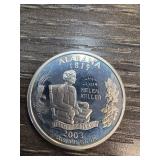 2003 Alabama Helen Keller Quarter in Silver
