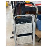 Foldable Metal Step Ladder With Two Steps