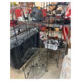 Black Metal Corner Shelves