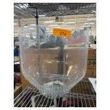 Clear Glass Bowl With Wireframe Stand