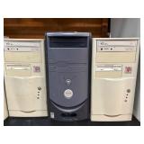 Three Desktop Computer Towers