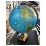 Illuminated Desktop Globe With Metal Base