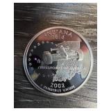 2002 Indiana Silver State Quarter