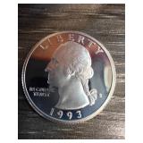 1993 Silver United States Quarter Dollar
