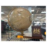Vintage Globe With Crest Insignia Base