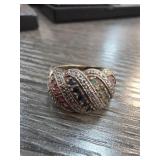 Sterling Silver Ring With Gemstones