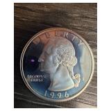 1996 Silver Quarter Dollar Coin