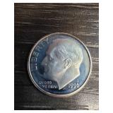 1996 S Silver Roosevelt Dime