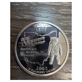 2002 Ohio Silver State Quarter