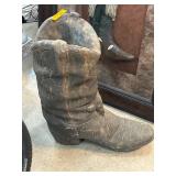 Decorative Cowboy Boot Planter or Sculpture
