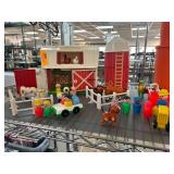 Vintage Fisher-Price Playset with Barn and Figures