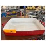 Dansk Red Enamel Baking Dish