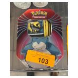 Pokemon TCG Snorlax Tin with Cards