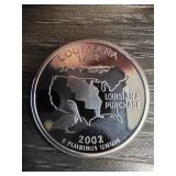 2002 Louisiana State Quarter, Silver Proof