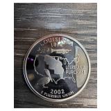 2002 Louisiana Purchase Silver Quarter Dollar