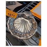 Sterling Silver Shell-Shaped Dish, 83g