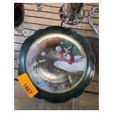 Limoges Plate by Otto Ullmann, 1907