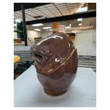 Handmade Brown Glazed Ceramic Vessel