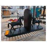 Decorative Horse-Themed Bookends
