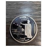 2008 Hawaii State Quarter in Silver