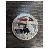 2015 Bombay Hook Silver Quarter Dollar