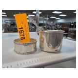 Sterling Silver 77g Cup, Spoon, and Napkin Ring