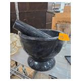 Black Marble Mortar and Pestle Set