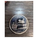 2004 Florida Silver Proof Quarter