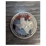 2004 Texas Silver Proof State Quarter