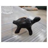 Black Pottery Turtle-Shaped Whistle