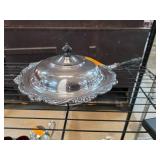 Covered Serving Dish with Decorative Handle