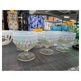 Anchor Hocking Moonstone Glass Compotes