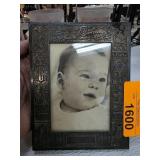 Sterling Silver Picture Frame with Velvet Backing