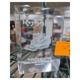 Kubota 10 Billion Milestone Crystal Award