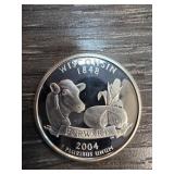 2004 Wisconsin State Quarter in Silver
