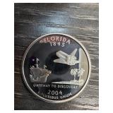 2004 Florida State Quarter in Silver
