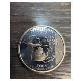 2004 Michigan State Silver Quarter