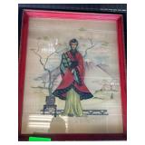 Framed Asian-Style Decorative Artwork