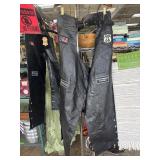 Diamond Plate Buffalo Leather Motorcycle Chaps