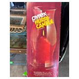 Pyrex Hurri-Candle by Corning with Glass Globe