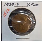 1929-S Lincoln Wheat Cent VF