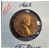 1962 Lincoln Cent Gem Proof Coin
