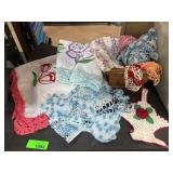 Crocheted and Embroidered Linens