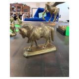 Cast Metal Horse Figurine with Decorative Detail