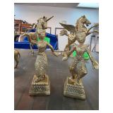 Gold-Tone Dancing Figurines