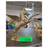 Cast Brass Winged Pegasus Figurine