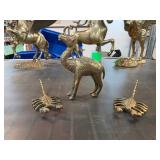 Brass Camel and Scorpion Figures