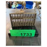 Metal Abacus on Marble Base